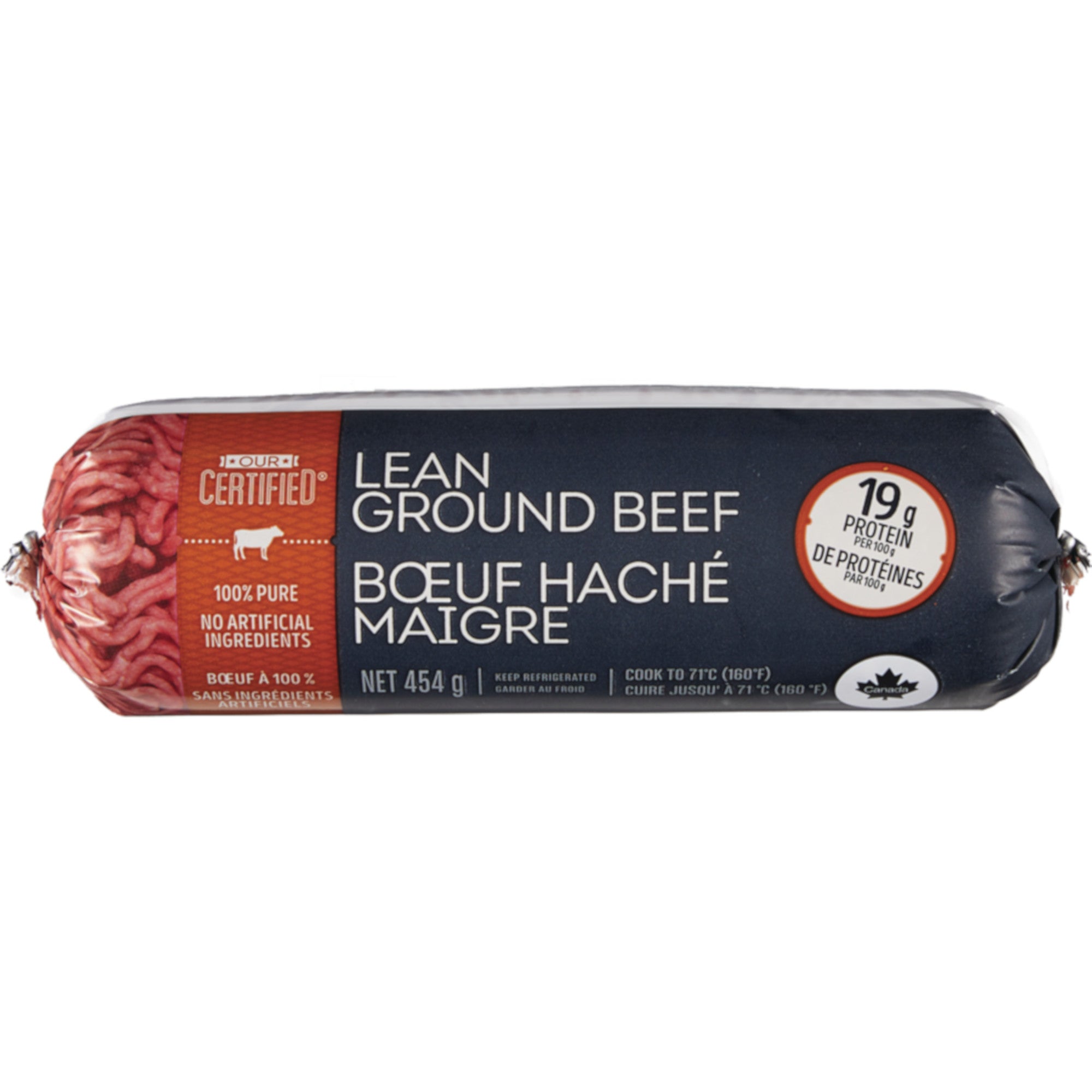 Lean Ground Beef Chub, 454g Giant Tiger