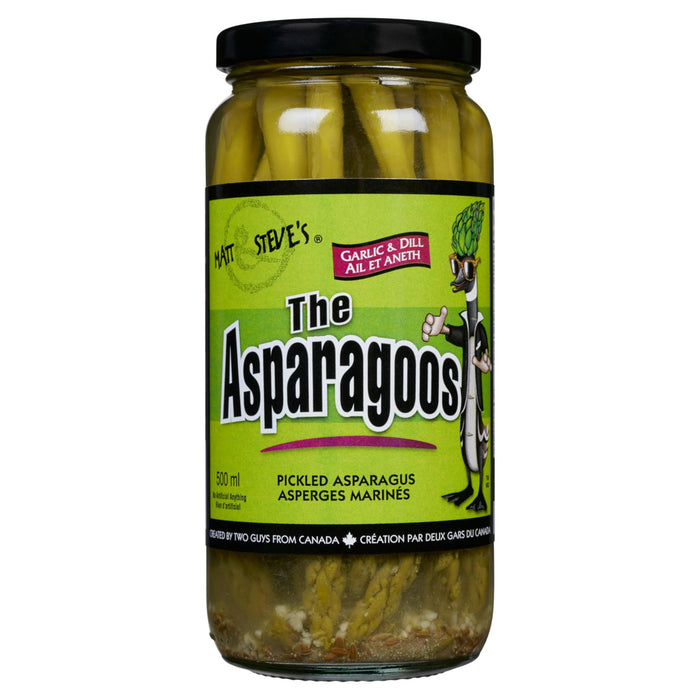 Matt & Steve's The Asparagoos Garlic & Dill Pickled Asparagus, 500-ml