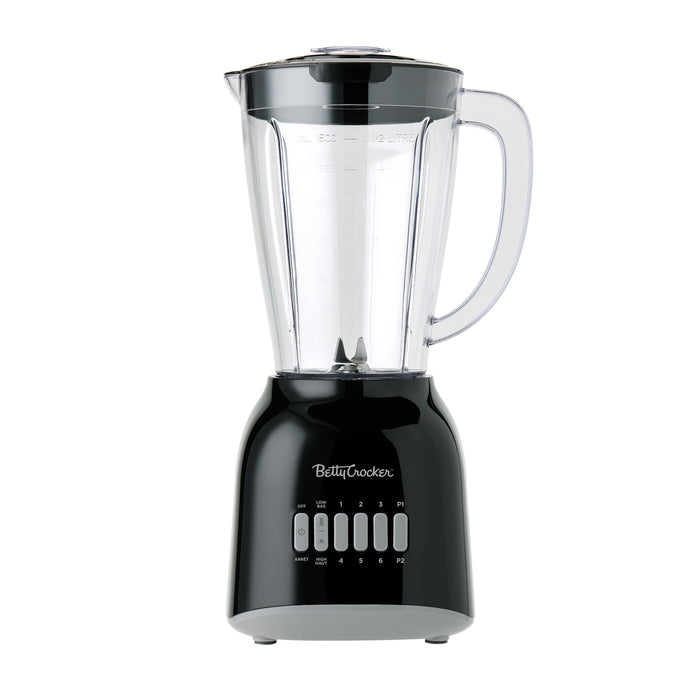 Betty Crocker 8-Speed Jar Blender, Black, 1.3-qt