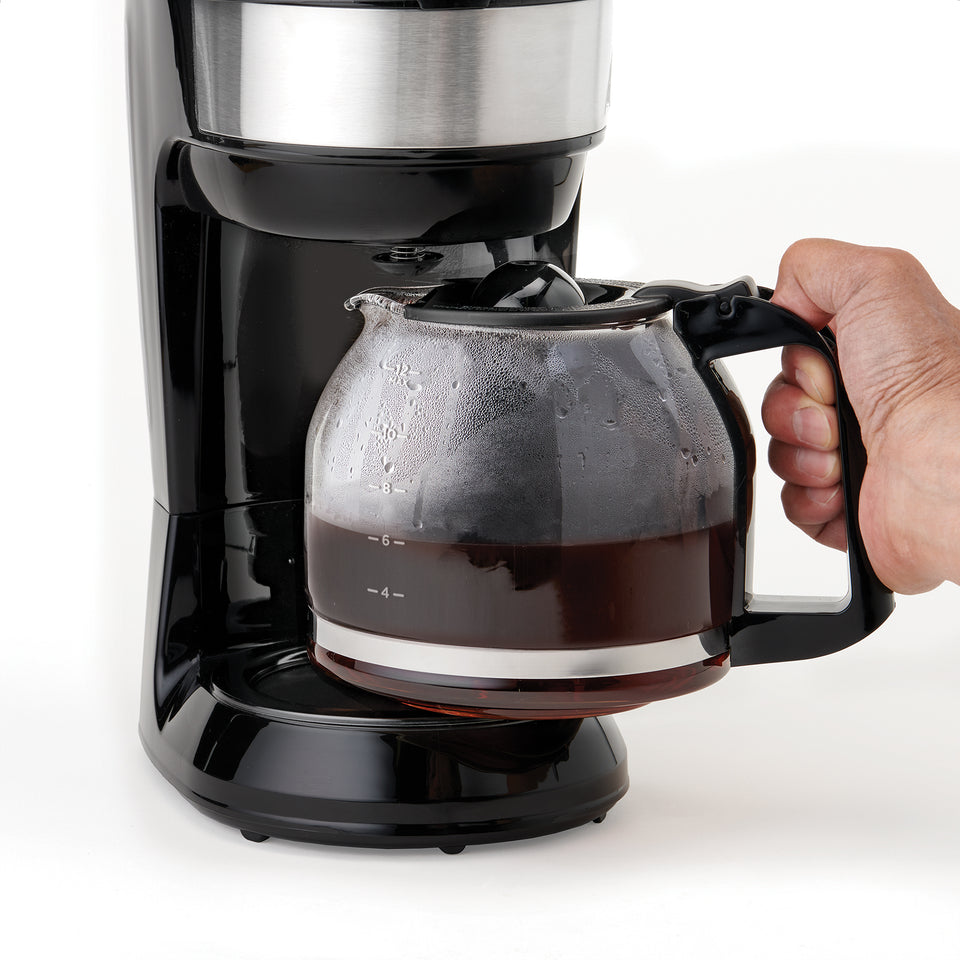 Betty Crocker 12 Cup Coffee Maker, Black and Silver, 1.9-qt – Giant Tiger