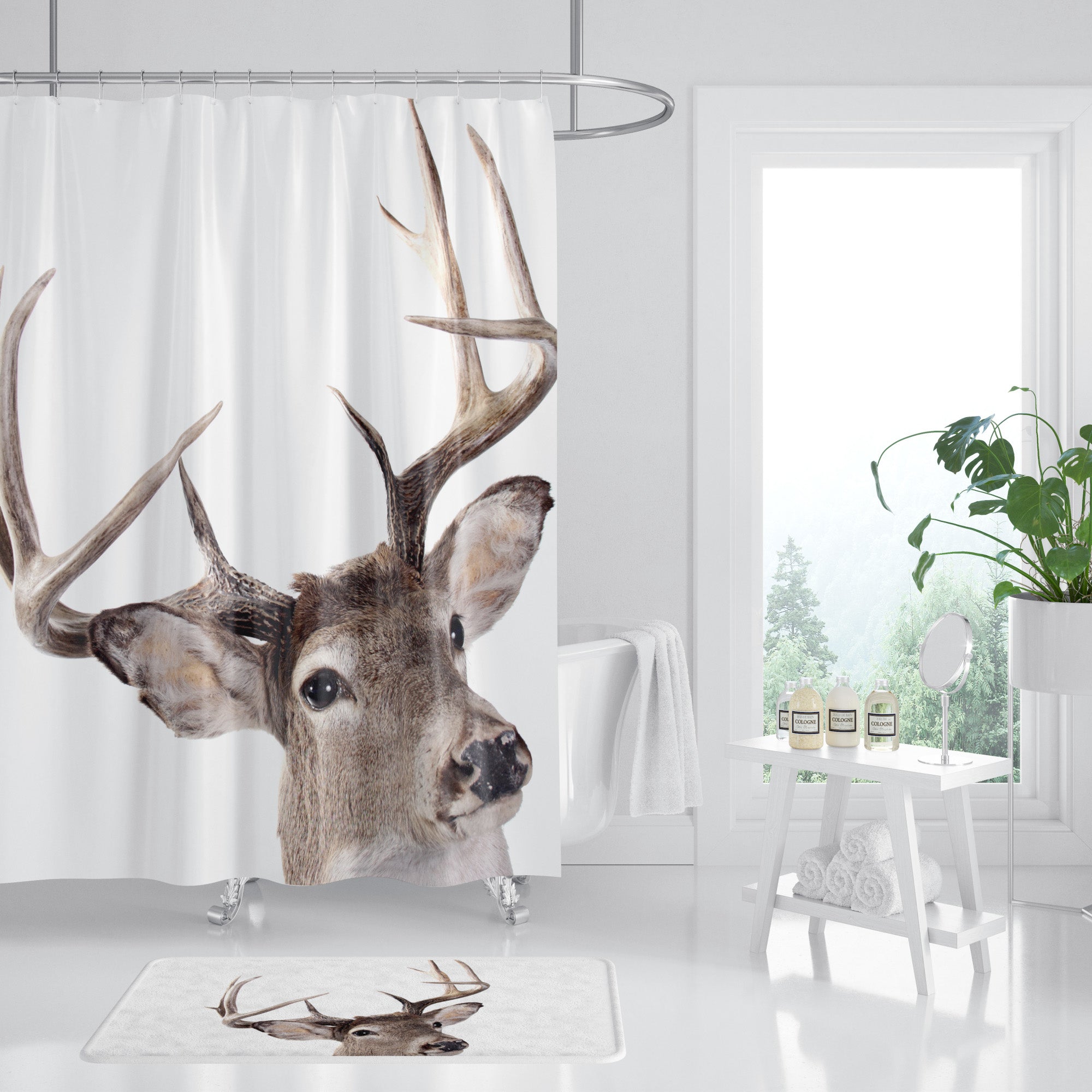 HomeStyles Canadian Cottage Shower Curtain, 72in Giant Tiger