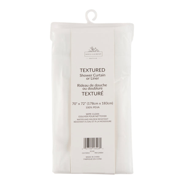 BORSTALOE rideau de douche, blanc, 183x183 cm (72x72") - CA