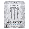 Monster Energy Drink Zero Ultra, 4-Pack, 473 ml