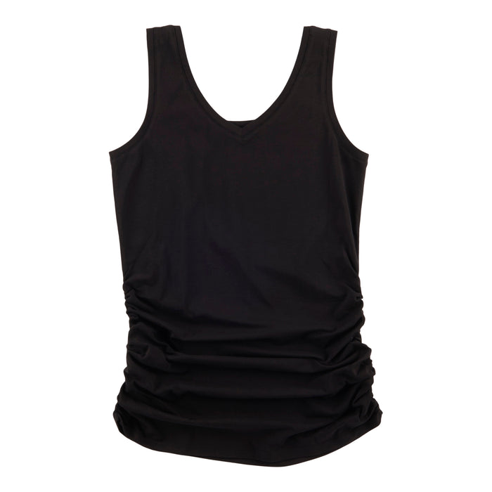 mySTYLE Women's Cool Comfort 2-in-1 Ruched Tank Top