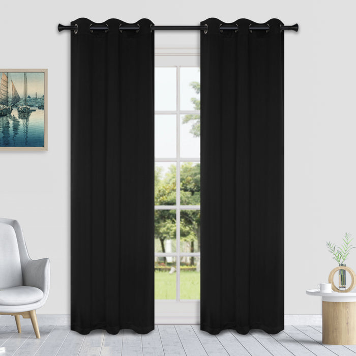 Rideaux occultant HomeStyles, noir – 52 po x 63 po