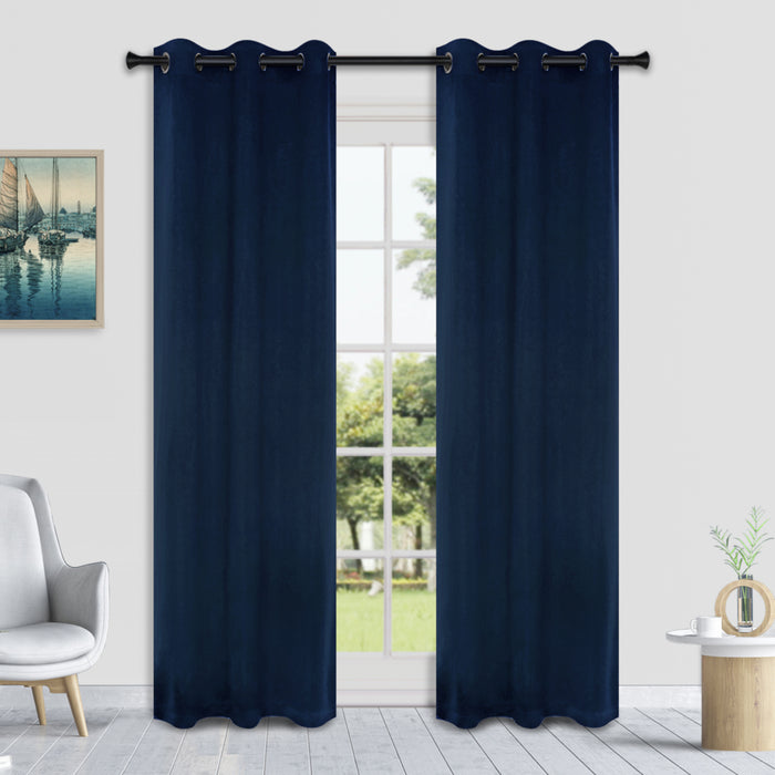 Rideaux occultant HomeStyles, bleu – 52 po x 84 po