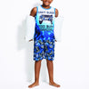 SURVIVAL GEAR Boys' Graphic Print Pyjama Boxer Set, 2-piece