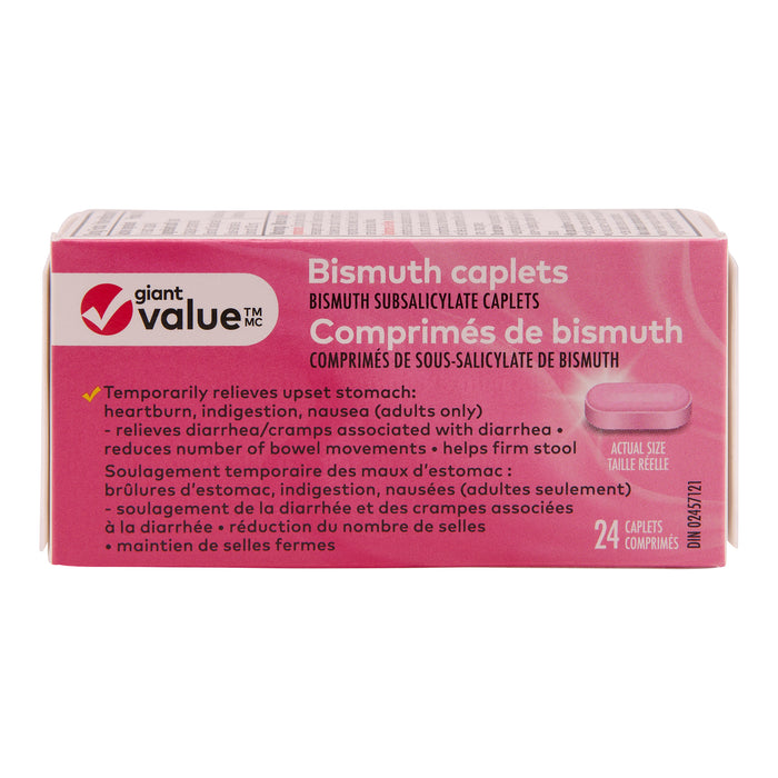 Comprimés de bismuth Giant Value – emb. de 24