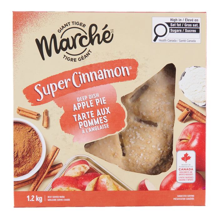 Tarte aux pomme super cannelle Tigre Géant Marché, 1.2 kg
