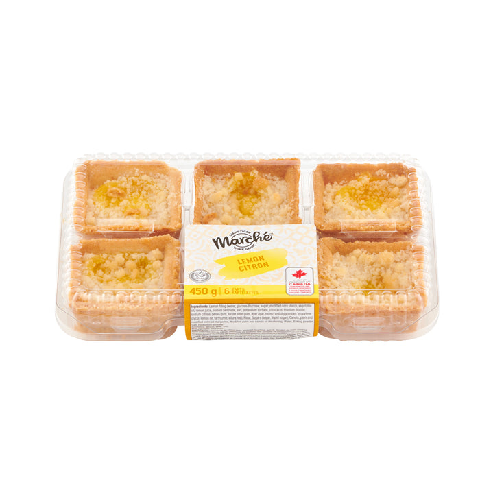 Giant Tiger Marché Lemon Tarts, 6-Pack, 450-g