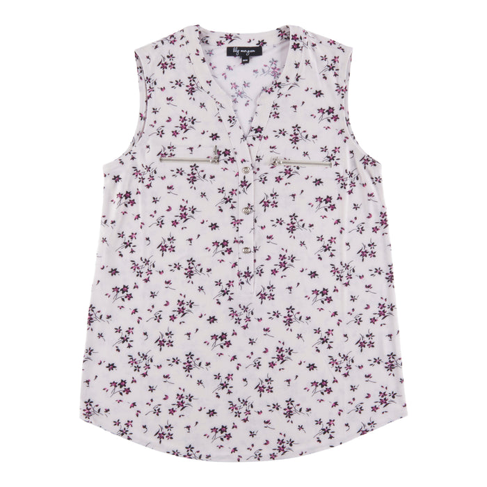 lily morgan Women's Mystic Zip Front Tank Top