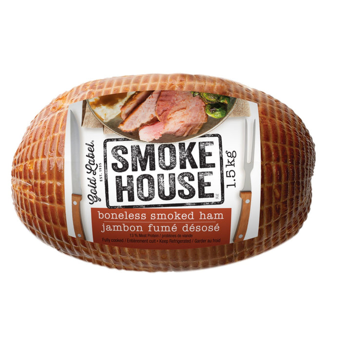 Gold Label Smokehouse Boneless Smoked Ham, 1.5 kg
