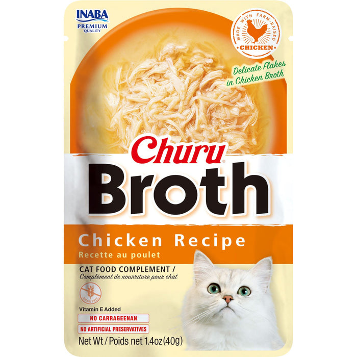 Inaba Churu Broth Chicken Cat Food, 40-g