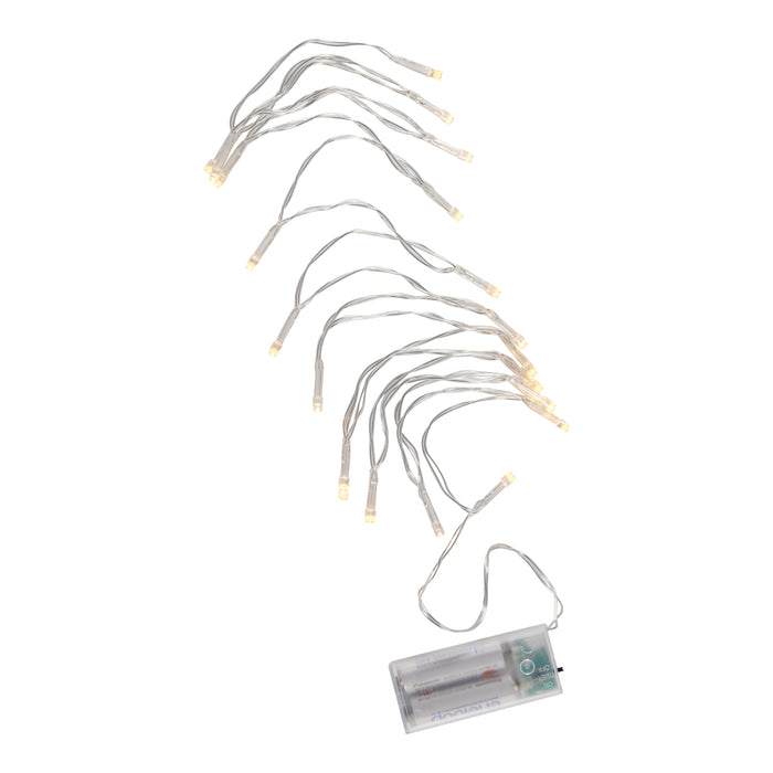 Guirlande de 20 ampoules à DEL pour l'intérieur Danson Décor, blanc chaud – 1,9 m