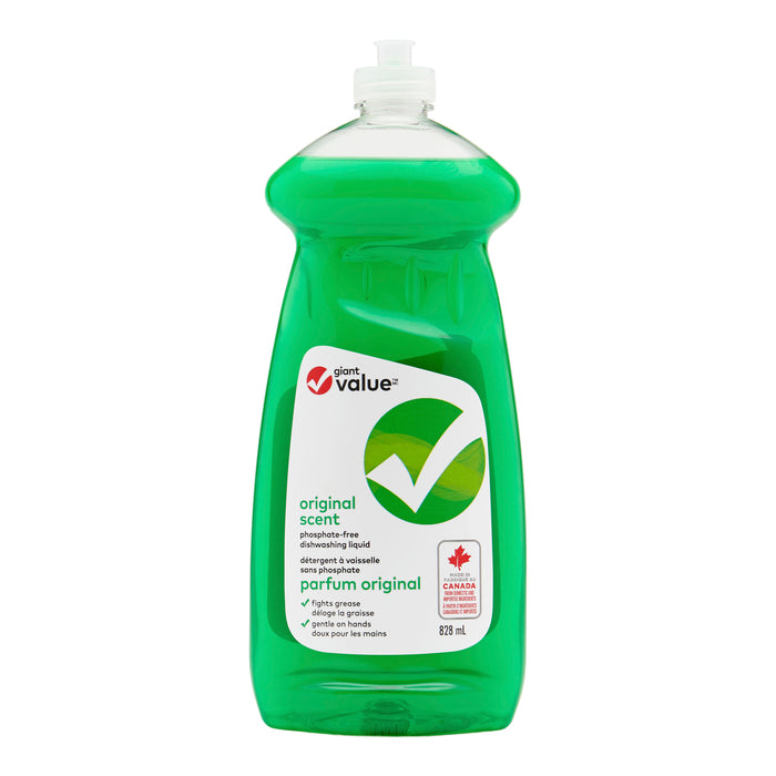 Giant Value Savon a  vaisselle originale, 828 ml
