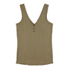 mySTYLE Women's Quest Ribbed Henley Tank