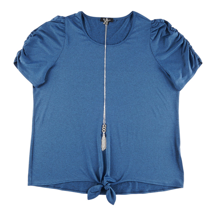 Haut à collier et à manches bouffantes taille Plus Cité chic lily morgan pour femmes
