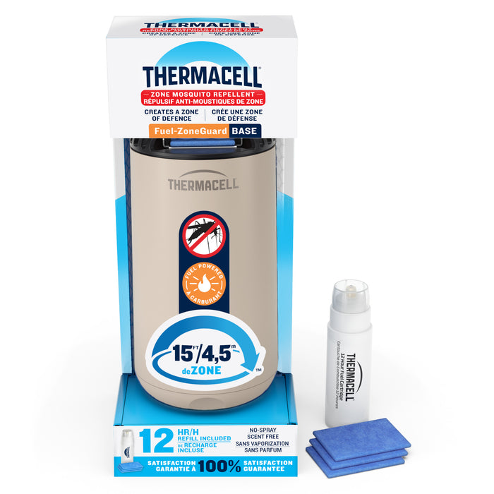 Thermacell Fuel-ZoneGuard Base Fuel Powered Mosquito Repeller with 12-Hour Refill