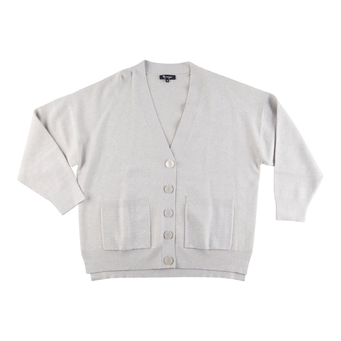 Cardigan uni asymétrique taille Plus Cité chic lily morgan pour femmes