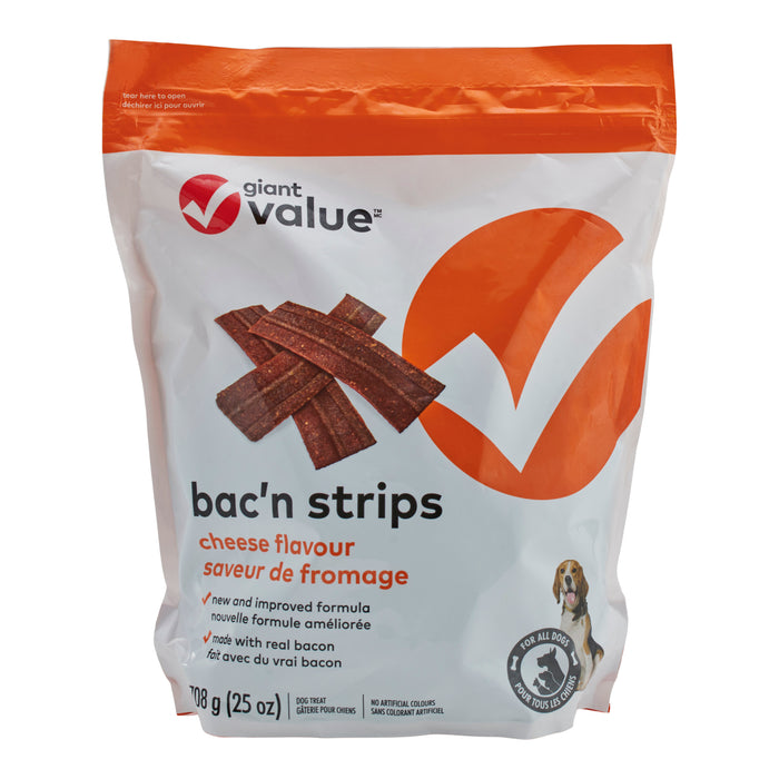 Giant Value Bac'n Strip Cheese Flavour, 708 g