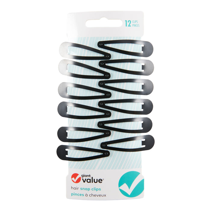 Pinces Giant Value, noir – emb. de 12