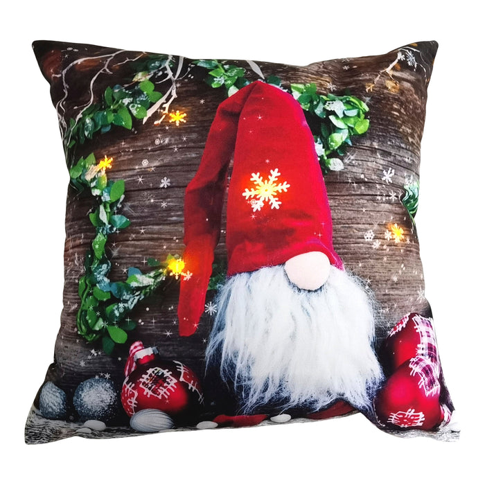 LED Holiday Cushion, 16-in.