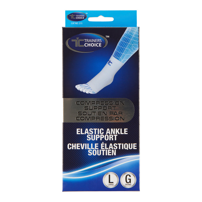 Trainers Choice Elastic Ankle Compression Support, Large