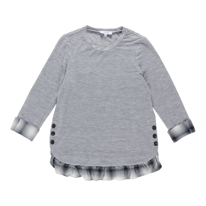 mySTYLE Women's Long Sleeve Fooler Top