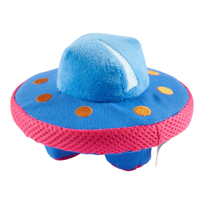 Fuzzy Friendz Space Paws UFO Dog Toy