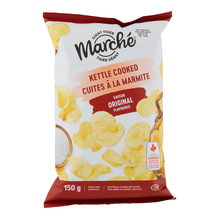Giant Tiger Marché Original Kettle Cooked Chips - 150g