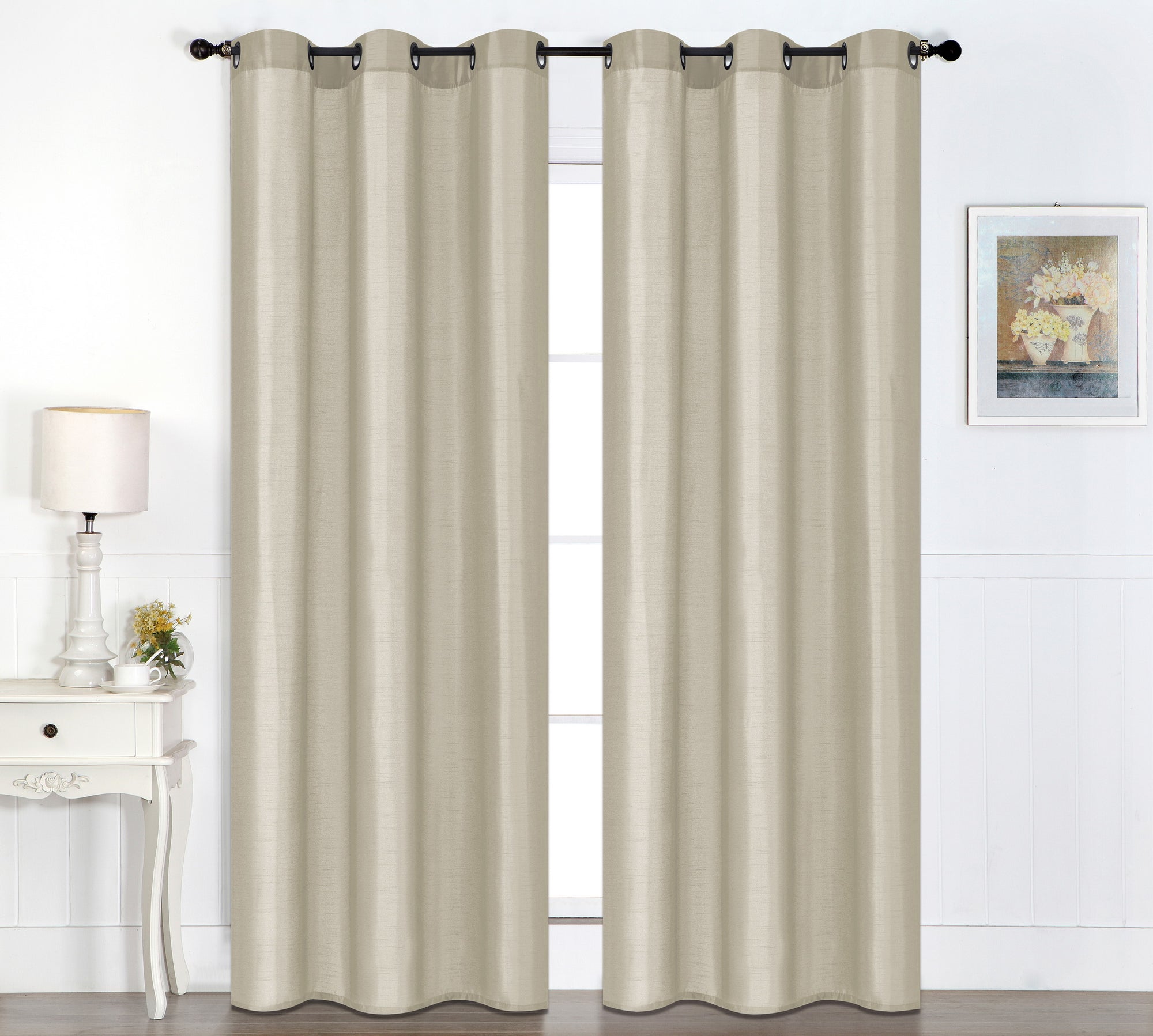 Faux Linen Curtain, 84in. Giant Tiger