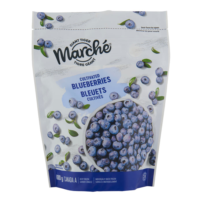 Bleuets cultivés surgelés Marché Tigre Géant – 600 g