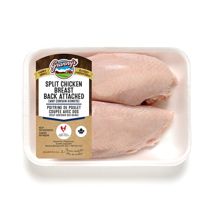 Poitrine de poulet avec dos Granny's – 650 à 900 g