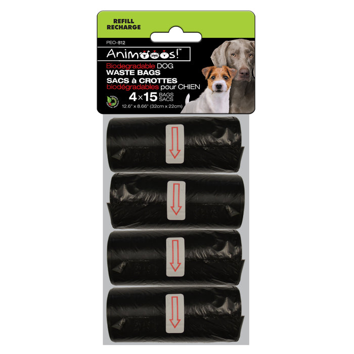 Animooos! Waste Bags, 60-Pack