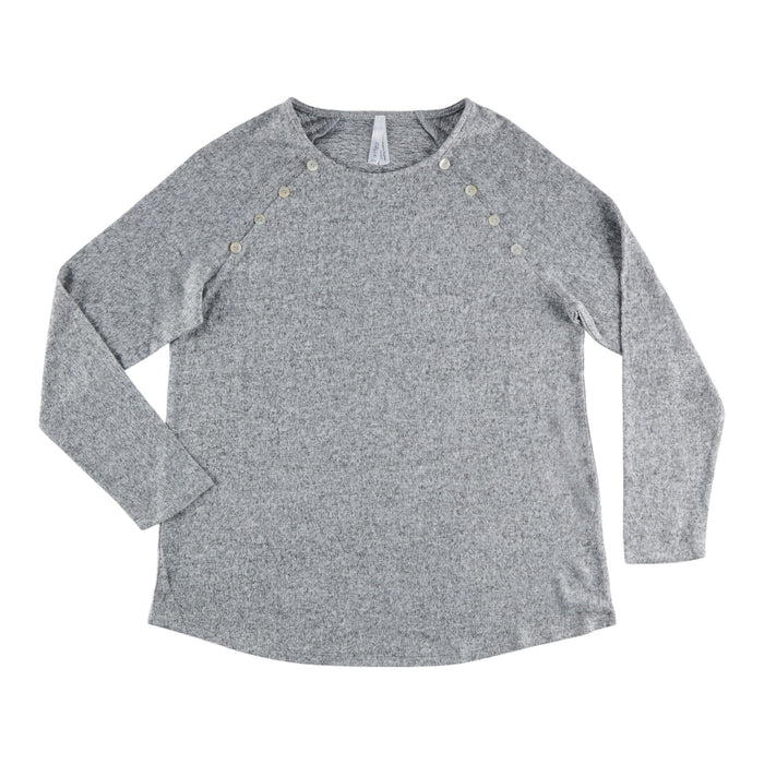 Haut en tricot avec bouton pour femmes