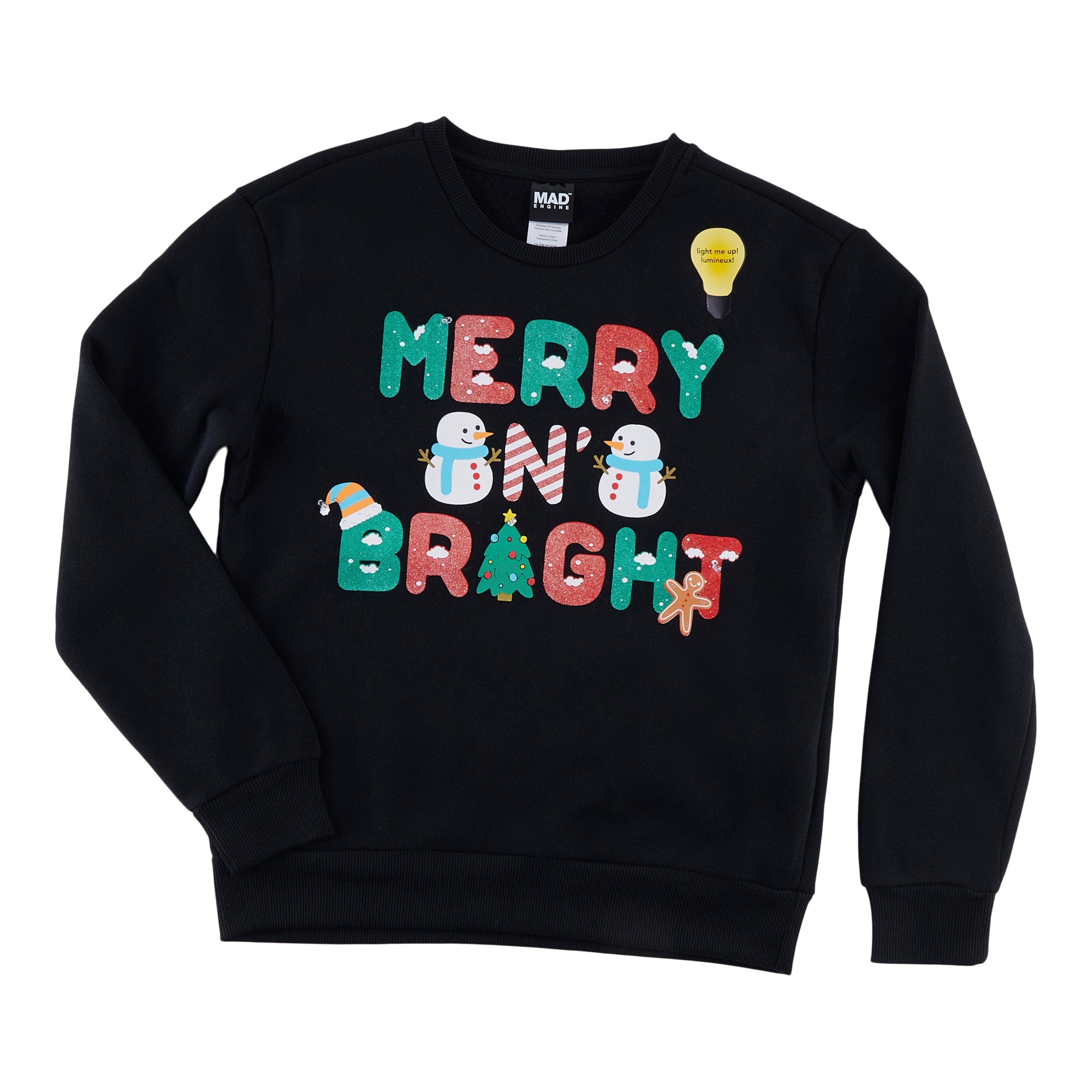 Women's Novelty LightUp Fleece Pullover Giant Tiger