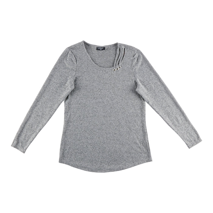 Chandail en tricot avec détail sur l'épaule pour femmes