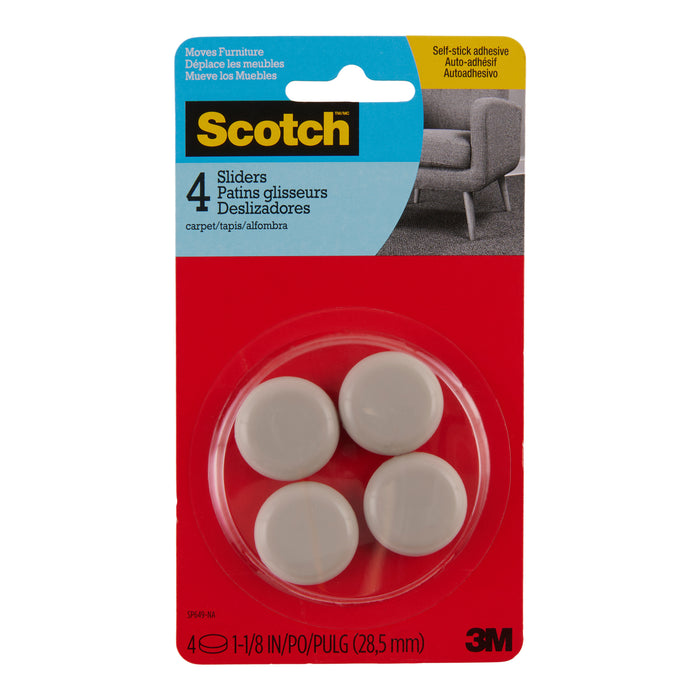 Scotch Furniture Sliders, Grey, 4-Pack