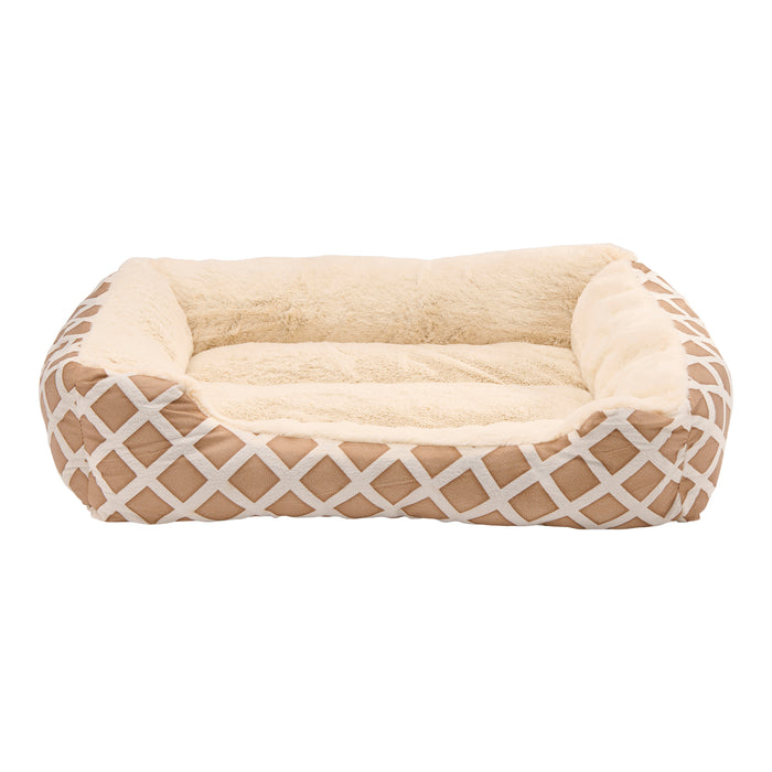 Lit carré pour animaux de compagnie, 22 in