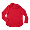 mySTYLE Women's Cowl Neck Top with Button Detailing