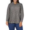 lily morgan Women's Plus Cowl Neck Sweater Knit Top