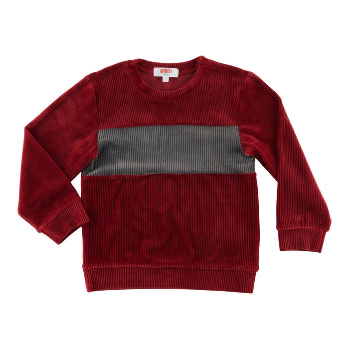 MONKEY BARS Toddler Boys' Long Sleeve Velour Top