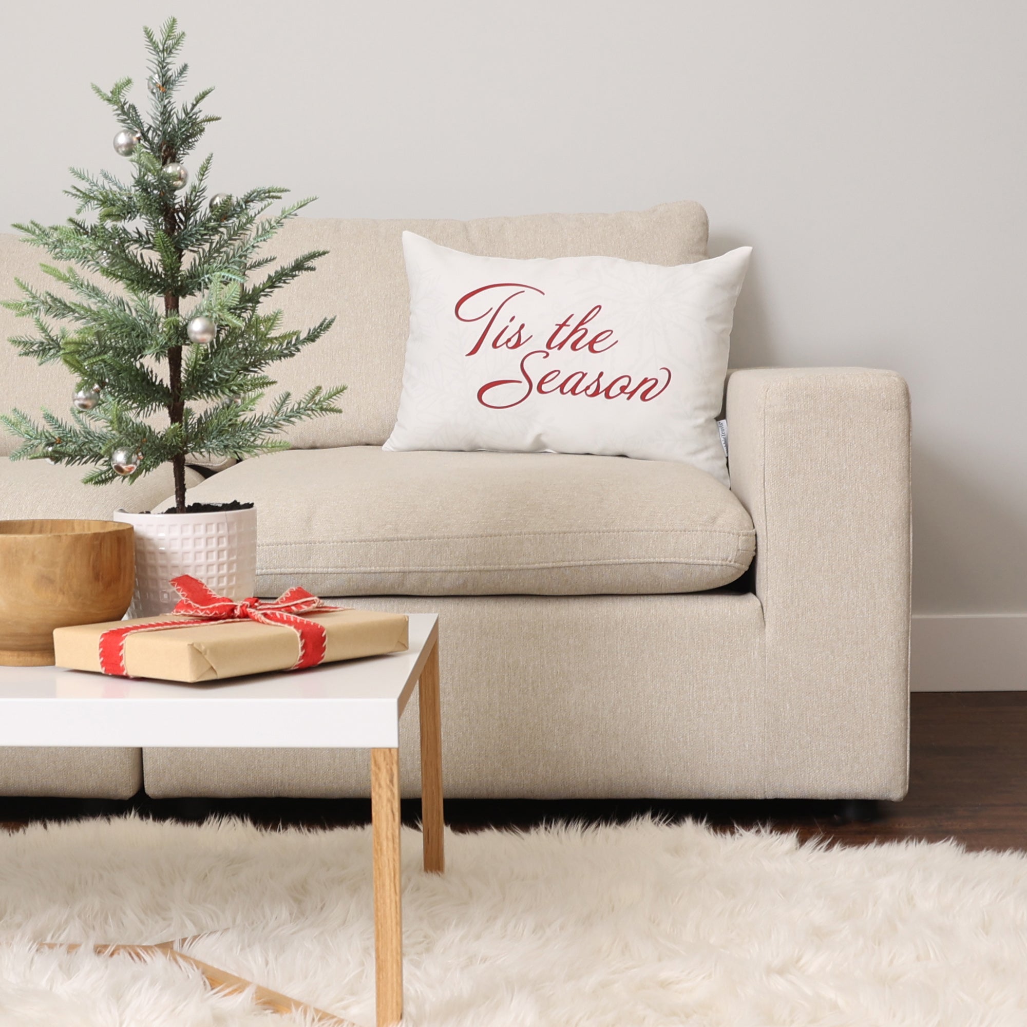 Debbie Travis® Holiday Canvas Cushion, 24in. Giant Tiger