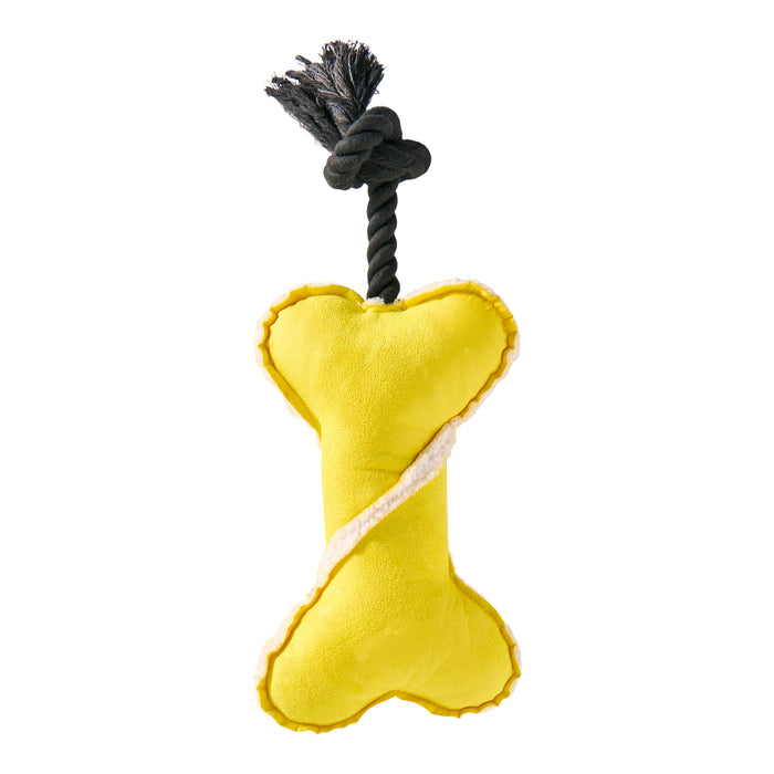 Bone Plush Toy with Rope, 30 cm
