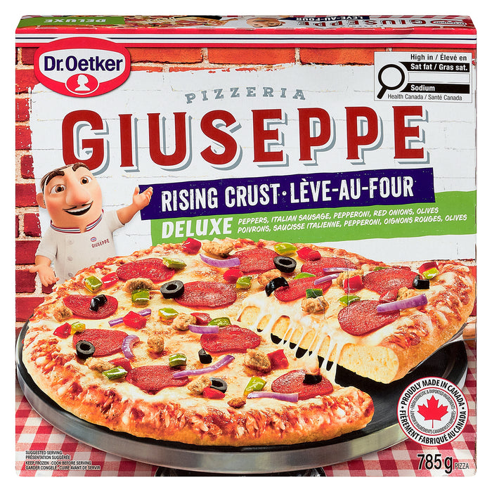 Dr. Oetker Giuseppe Pizzeria Pizza Lève-au-Four Deluxe, 785 g
