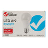 Ampoules A19 à DEL de 100 watts Giant Value, lumière du soleil – emb. de 4
