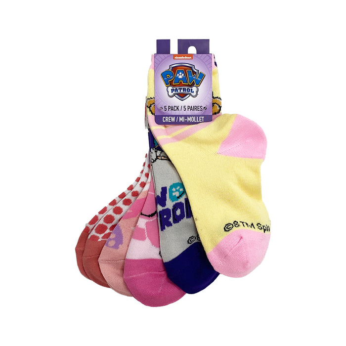 Girls' Licensed Crew Socks, 5-Pack