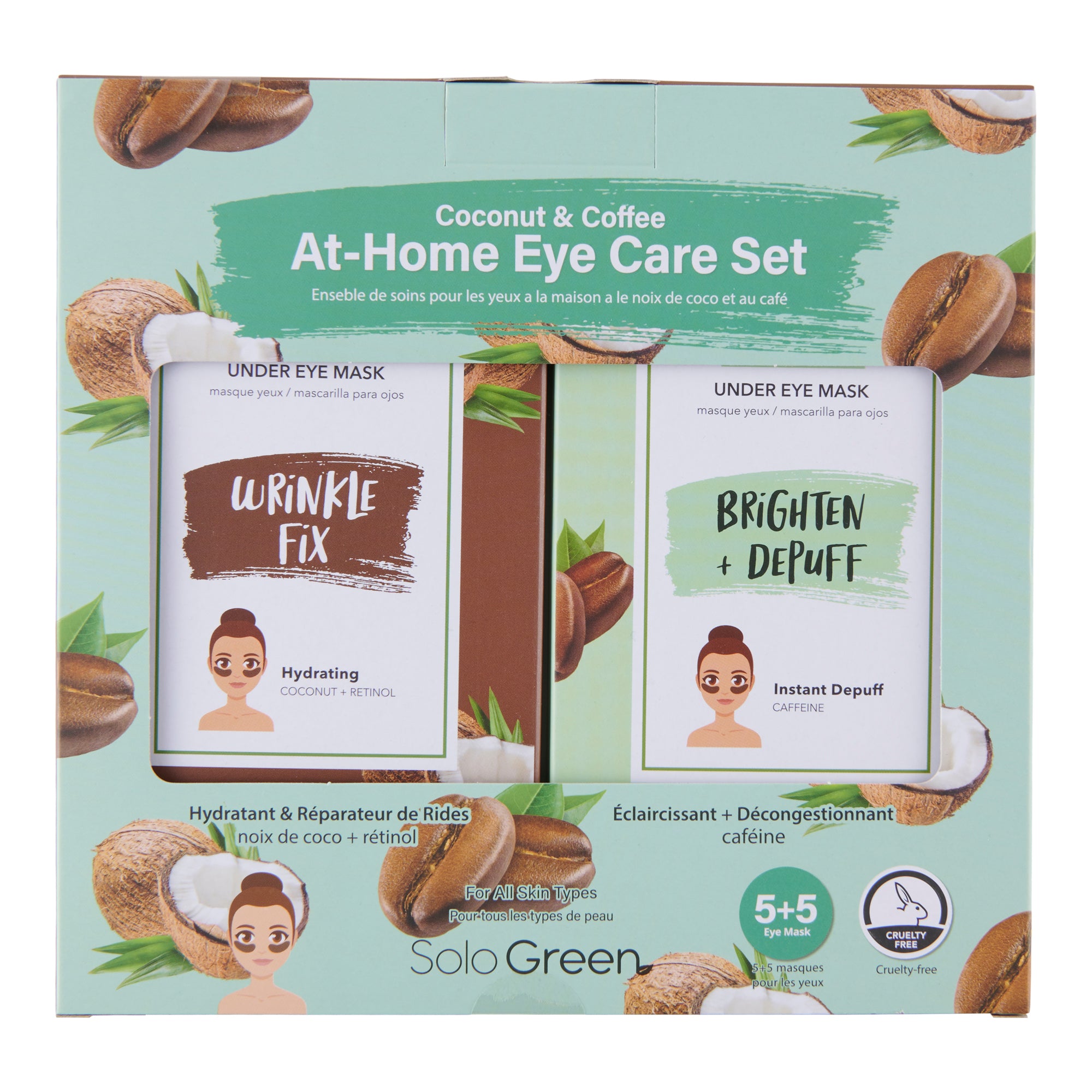 Solo Green Eye Mask Gift Set, 10Pack Giant Tiger
