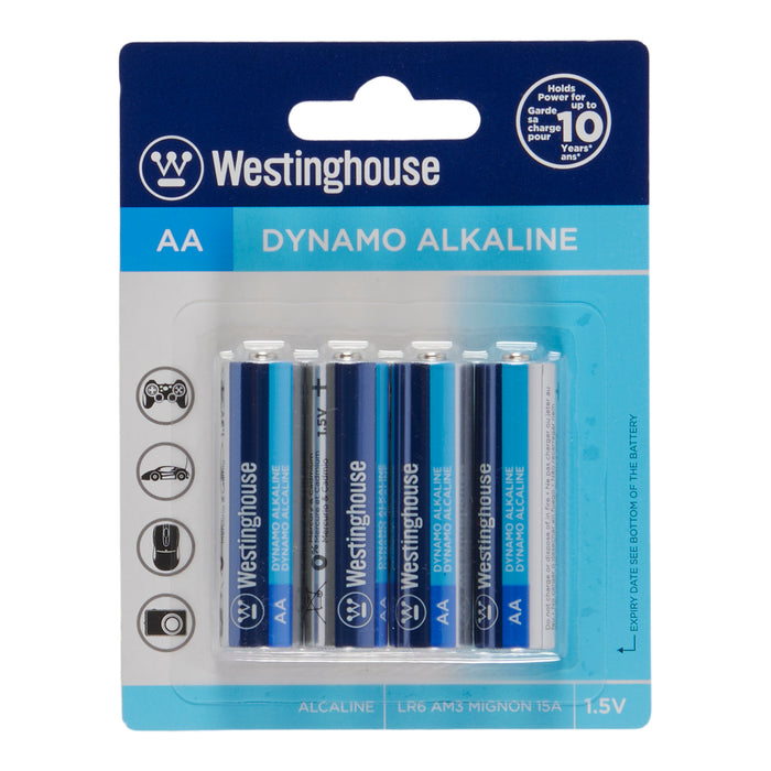 Pilles alcalines AA Westinghouse Dynamo - emb. de 4
