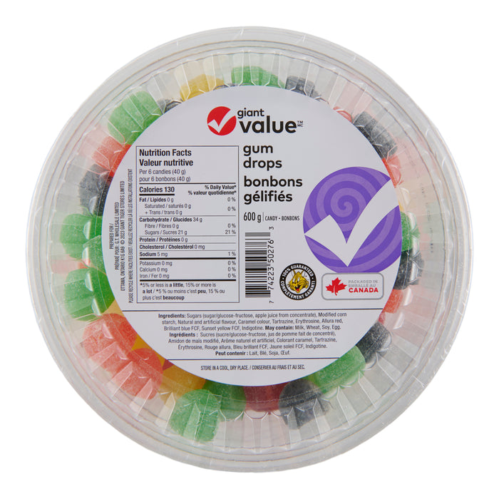 Jujubes Giant Value, 600 g